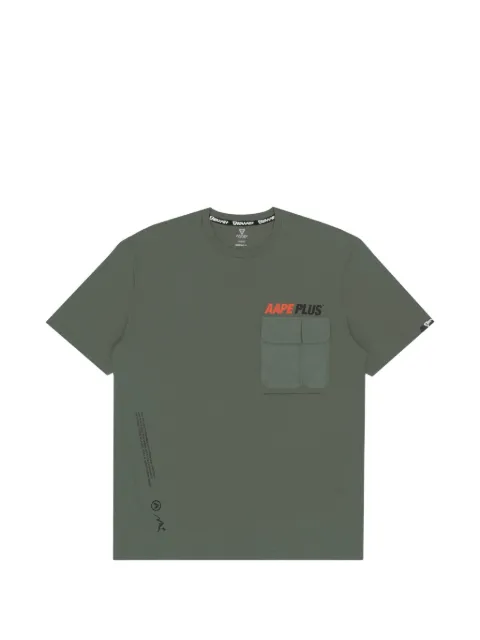 AAPE BY *A BATHING APE® chest-pocket T-shirt Green AAPTEM0973XXI
