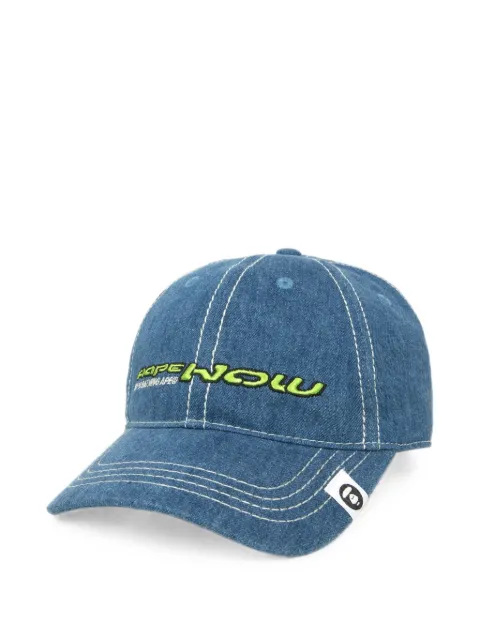 AAPE BY *A BATHING APE® logo-embroidered curved-brim cap Blue AAPCPM5141XAJ