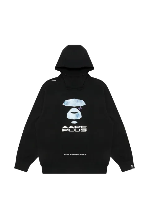 AAPE BY *A BATHING APE® Moonface graphic hoodie Black AAPSWM3968XXJ