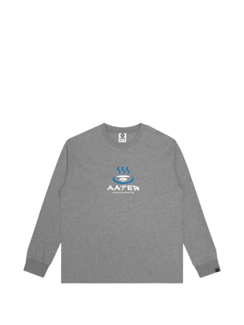 AAPE BY *A BATHING APE® AAPER graphic-print T-shirt Grey AAPLTM1219XAJ