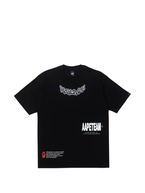 AAPE BY *A BATHING APE® Moonface graphic-print T-shirt Black AAPTEM1384XXL