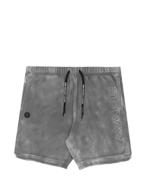 AAPE BY *A BATHING APE® Moonface acid-wash shorts Grey AAPSPM6862XXI