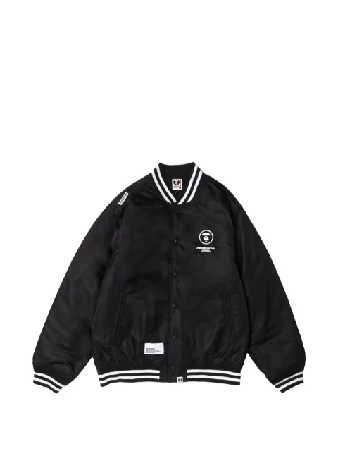 AAPE BY *A BATHING APE® Moonface patch bomber jacket Black AAPJKM7597XXL