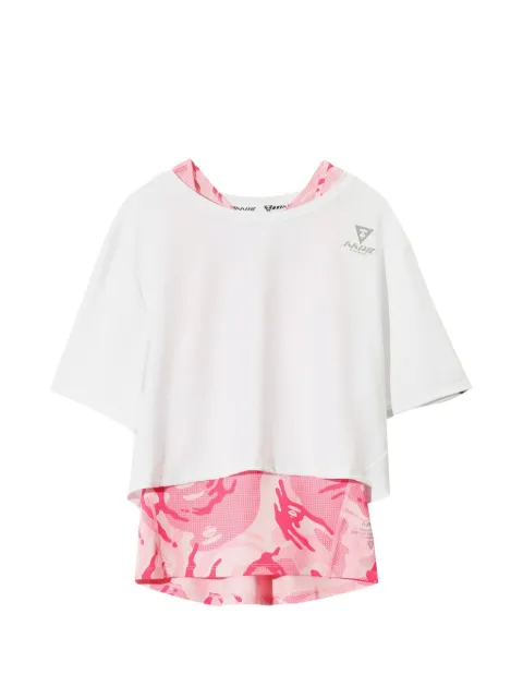 AAPE BY *A BATHING APE® AAP AAPE layered-effect logo-print T-shirt White AAPTSW2843XX9