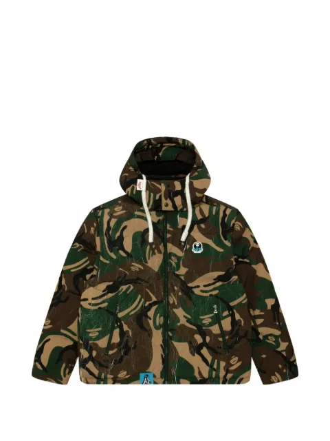 AAPE BY *A BATHING APE® Moonface camouflage puffer jacket Green AAPDNM7665XAN