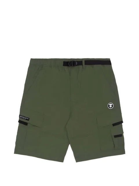 AAPE BY *A BATHING APE® Moonface belted cargo shorts Green AAPSPM6889XXJ