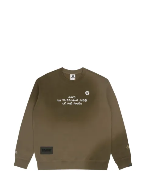 AAPE BY *A BATHING APE® AAPER graphic-print sweatshirt Green AAPSWM3910XXJ