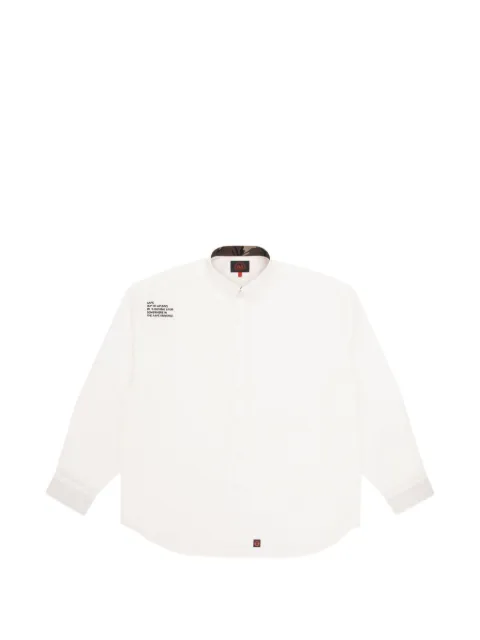 AAPE BY *A BATHING APE® logo-print button-down shirt White AAPSTM8355XXF