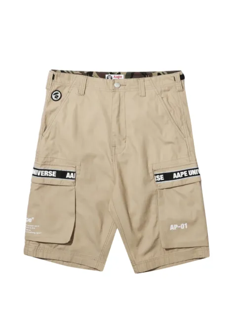 AAPE BY *A BATHING APE® logo-tape cargo shorts Neutrals AAPSPM6496XXC
