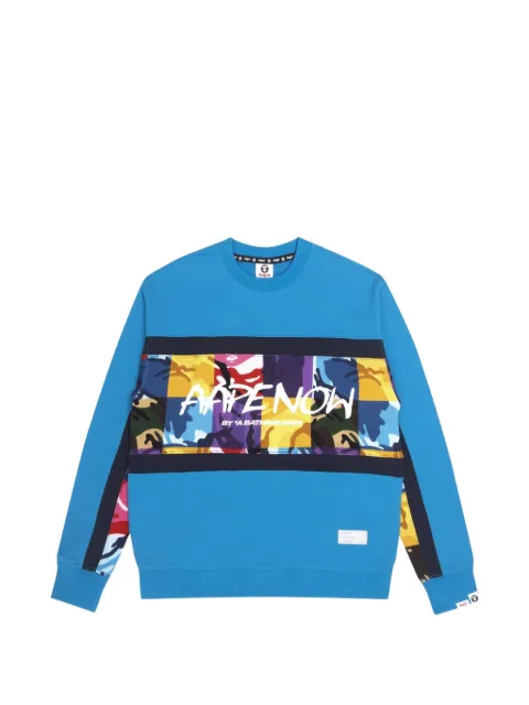 AAPE BY *A BATHING APE® logo-print sweatshirt Blue AAPSWM3824XAH