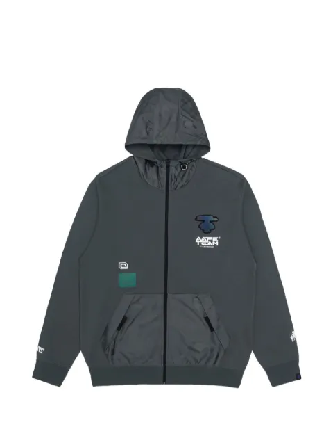 AAPE BY *A BATHING APE® Moonface panelled hoodie Grey AAPSWM3882XXJ