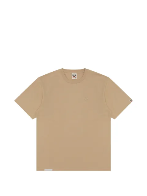 AAPE BY *A BATHING APE® Moonface embroidered T-shirt Neutrals AAPTEM1413XXM