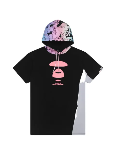 AAPE BY *A BATHING APE® camouflage-print hooded mini dress Pink AAPDSW8380XXG