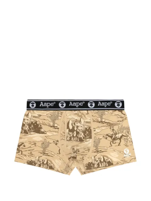 AAPE BY *A BATHING APE® Moonface logo-print boxer briefs Neutrals AAPUWM5240XBO