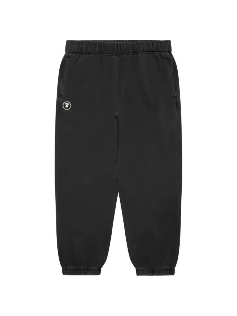 AAPE BY *A BATHING APE® Now Moonface logo-patch track pants Grey AAPPTMC635XXP