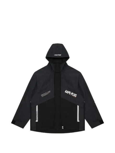 AAPE BY *A BATHING APE® Plus panelled hooded jacket Blue AAPLJM7490XXH
