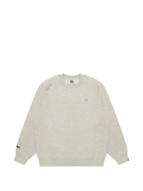 AAPE BY *A BATHING APE® Moonface logo sweatshirt Grey AAPSWMB319XAN