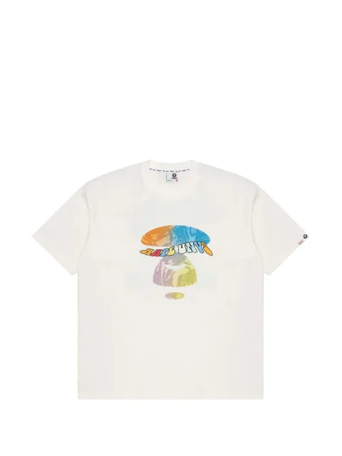 AAPE BY *A BATHING APE® Moonface camo-print T-shirt Neutrals AAPTEM1292XXK