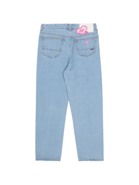 AAPE BY *A BATHING APE® Moonface distressed jeans Blue AAPJNW6936XXJ