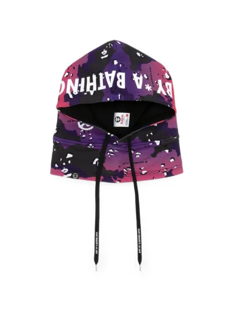 AAPE BY *A BATHING APE® gradient camouflage-print balaclava Purple AAPHTM5143XXJ