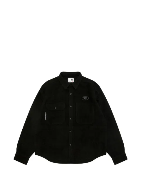 AAPE BY *A BATHING APE® Moonface long-sleeve shirt Black AAPSTM8547XXP
