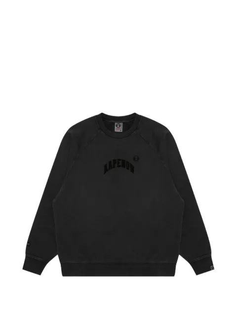 AAPE BY *A BATHING APE® Aapenow logo-print sweatshirt Black AAPSWMB320XXN