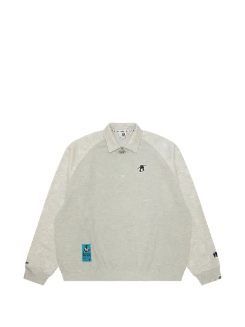 AAPE BY *A BATHING APE® logo-patch sweatshirt Grey AAPSWMB368XXN