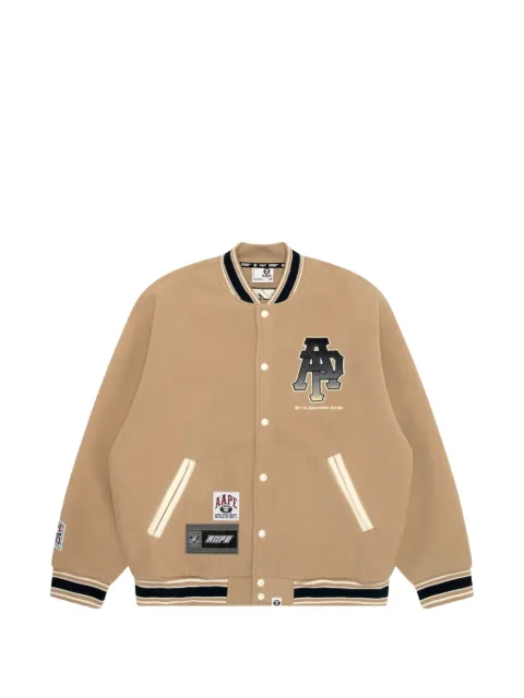 AAPE BY *A BATHING APE® logo-patch jacket Neutrals AAPSWMB351XXN