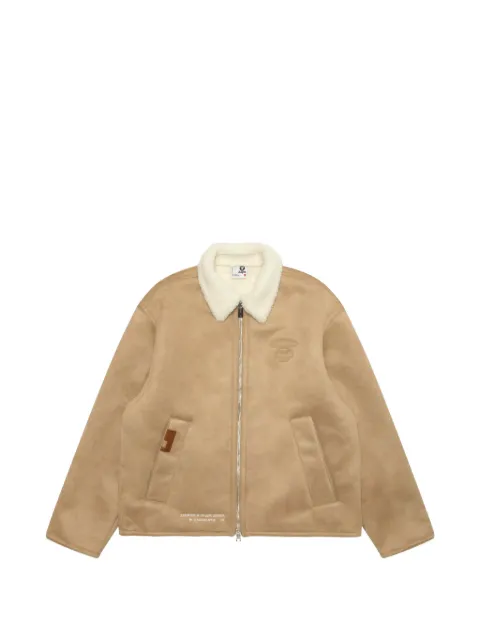 AAPE BY *A BATHING APE® Moonface-detail jacket Neutrals AAPJKM7747XXP