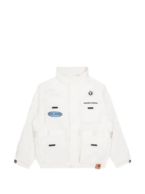 AAPE BY *A BATHING APE® Moonface reversible jacket White AAPJKM7542XXJ