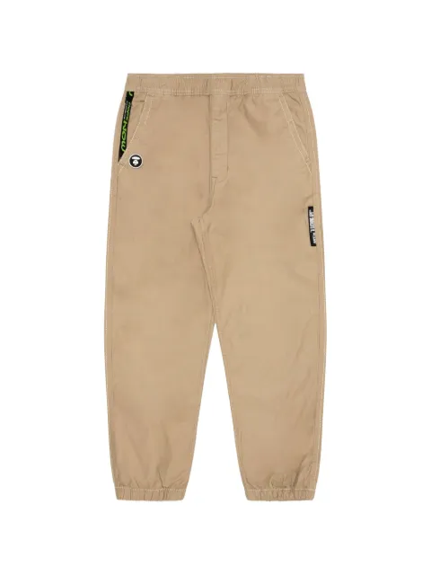 AAPE BY *A BATHING APE® Moonface tapered trousers Neutrals AAPPTM6919XXJ