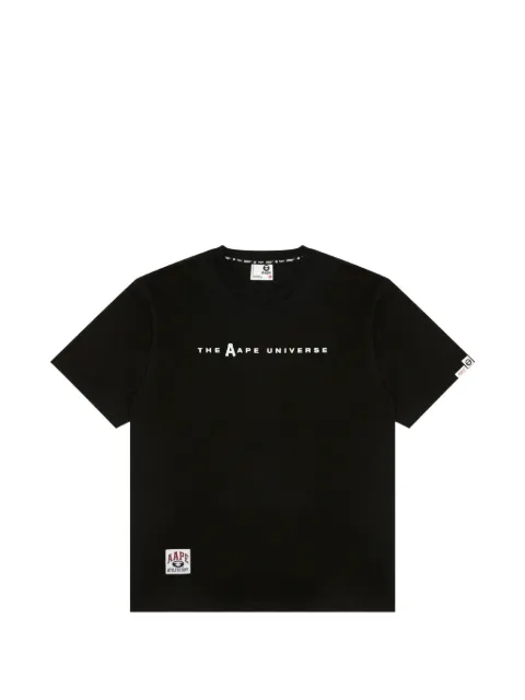AAPE BY *A BATHING APE® logo-print crew-neck T-shirt Black AAPTEM1725XXP