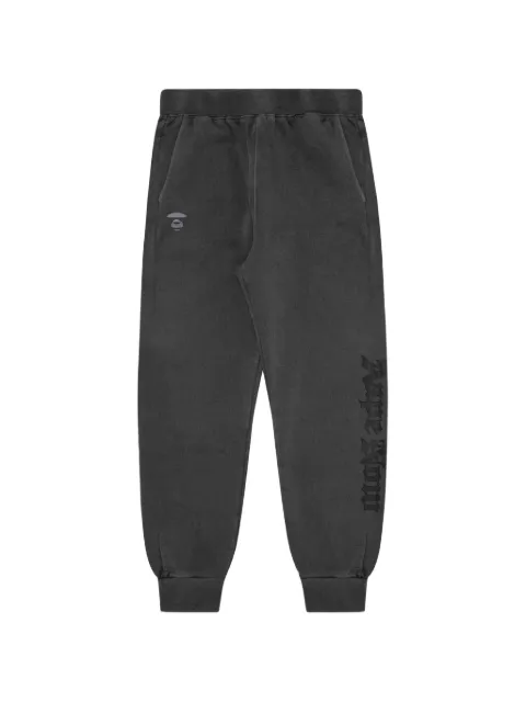 AAPE BY *A BATHING APE® Moonface embroidered sweatpants Grey AAPPTW6925XXJ