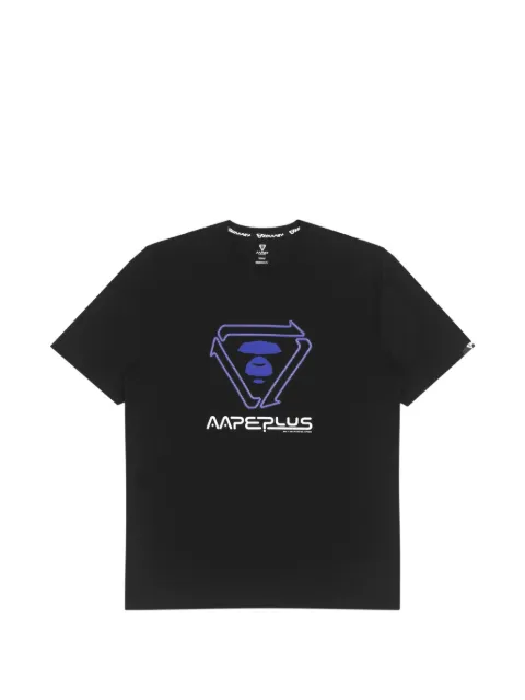 AAPE BY *A BATHING APE® Moonface printed T-shirt Black AAPTEM0979XXI