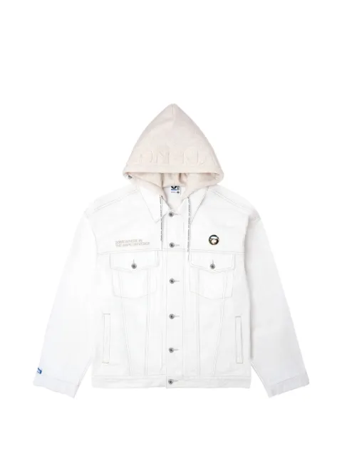 AAPE BY *A BATHING APE® Moonface reversible hooded jacket White AAPLJM7602XAL