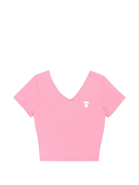 AAPE BY *A BATHING APE® Moonface cut-out T-shirt Pink AAPTEW0963XXI