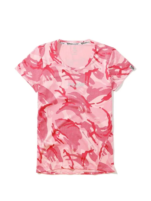 AAPE BY *A BATHING APE® camouflage-print logo T-shirt Pink AAPTEW2840XX9