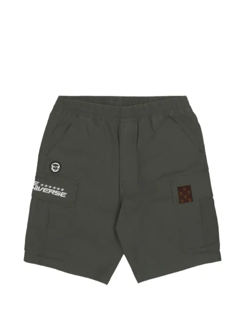 AAPE BY *A BATHING APE® Moonface patch cargo shorts Green AAPSPM6963XXK