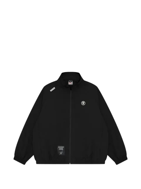 AAPE BY *A BATHING APE® Moonface logo zip-up jacket Black AAPLJM7663XXN