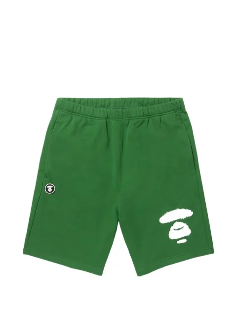 AAPE BY *A BATHING APE® Moonface graphic shorts Green AAPSPM6985XXK