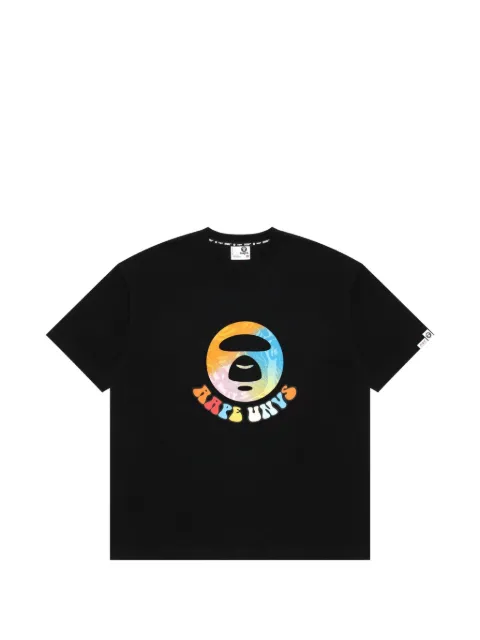 AAPE BY *A BATHING APE® Moonface graphic-print T-shirt Black AAPTEM1294XXK