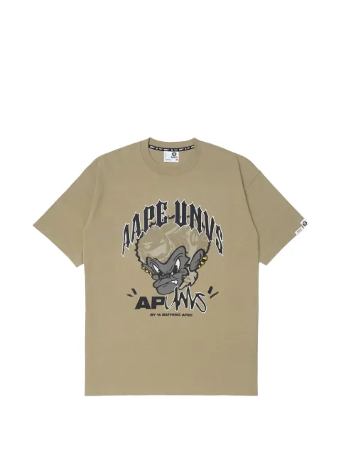 AAPE BY *A BATHING APE® Moonface graphic-print T-shirt Neutrals AAPTEM1387XXL