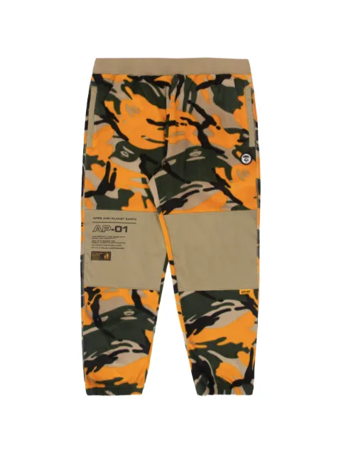 AAPE BY *A BATHING APE® Moonface camouflage track pants Orange AAPPTM6935XAJ
