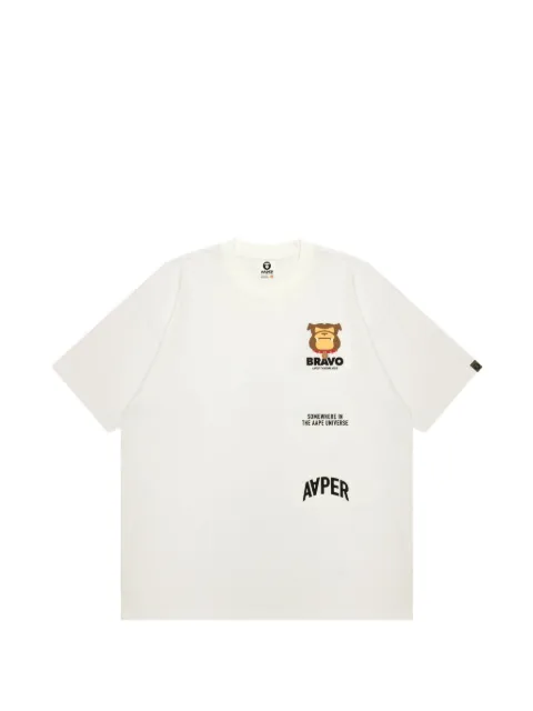 AAPE BY *A BATHING APE® AAPER Bravo printed T-shirt Black AAPTEM1497XXM