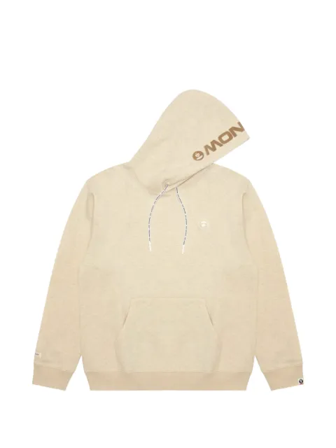 AAPE BY *A BATHING APE® Aapenow Moonface-detail hoodie Neutrals AAPSWMC354XAP