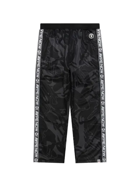 AAPE BY *A BATHING APE® Moonface camo-print track pants Black AAPPTMC627XXP