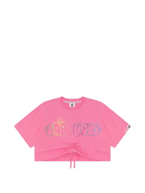 AAPE BY *A BATHING APE® logo-print T-shirt Pink AAPTEW0938XXI
