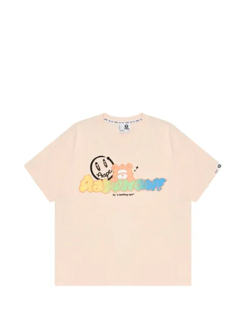 AAPE BY *A BATHING APE® bear-graphic T-shirt Neutrals AAPTEW1313XXK