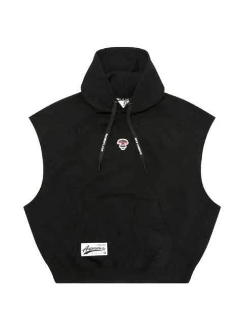AAPE BY *A BATHING APE® Moonface logo camo-print hoodie Black AAPSWMB359XXN