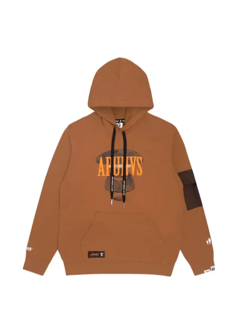 AAPE BY *A BATHING APE® Moonface printed hoodie Black AAPSWM3822XXH